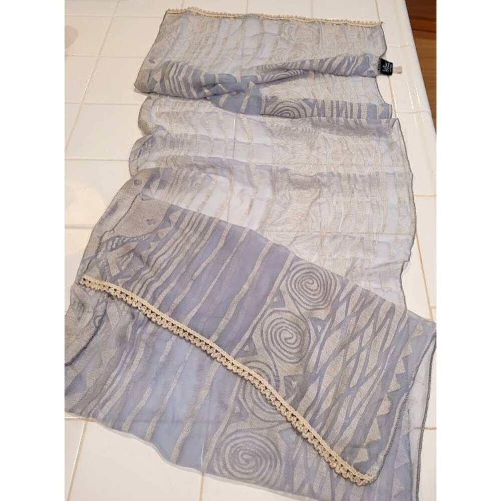 Paris Vintage Eric Provent Linen Silk Scarf French Fashion Style Marc Rosier
